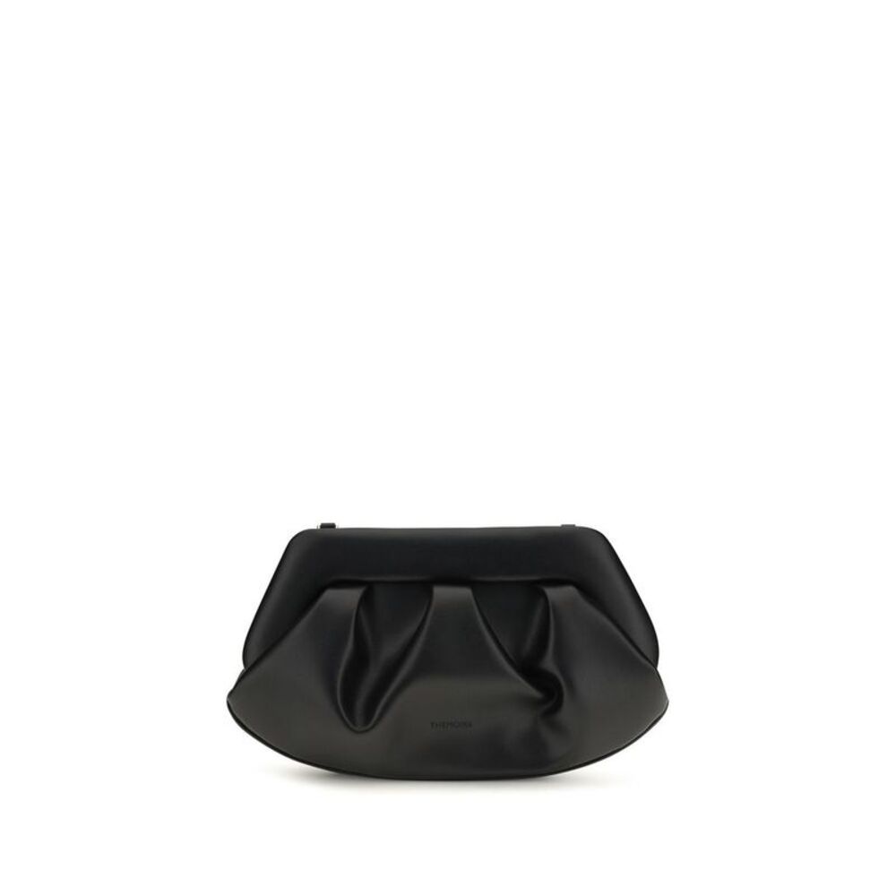 THEMOIRè Black Recycled Leather Clutch Women's Bag